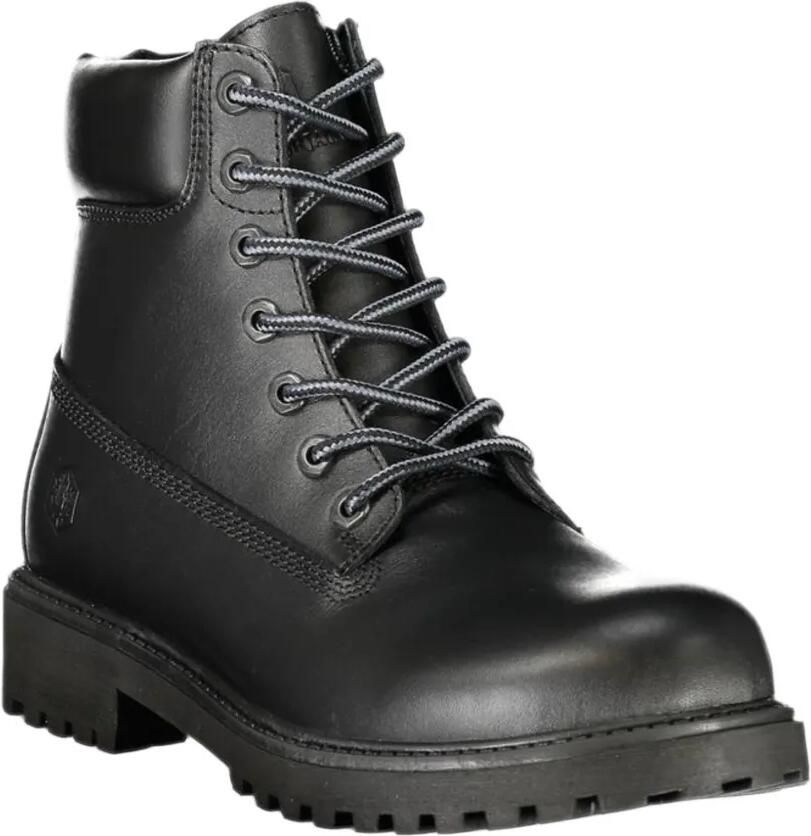 LUMBERJACK lace-up leather boots Zwart - Foto 2