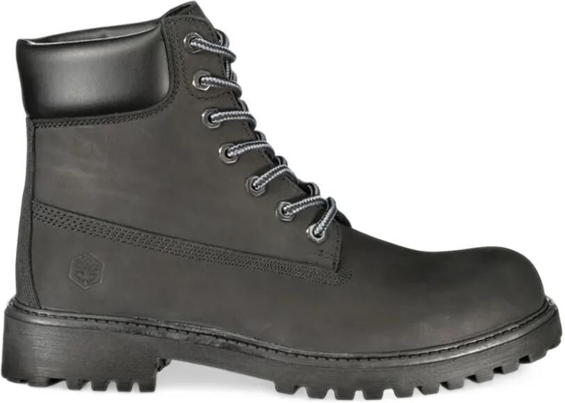 LUMBERJACK lace-up leather boots Zwart