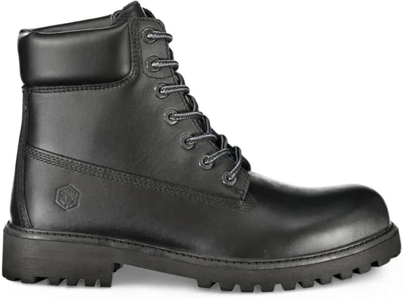 LUMBERJACK Leren veterlaarzen Zwart