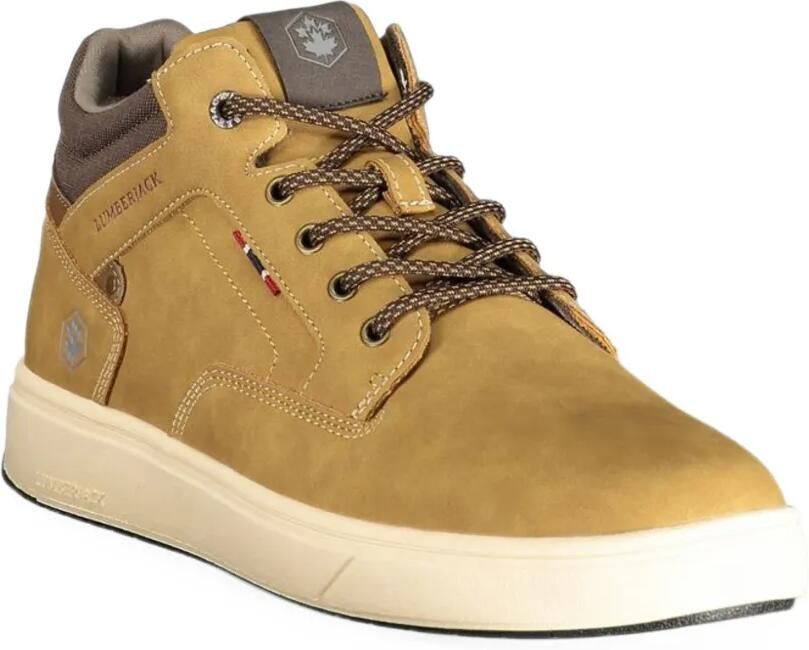 LUMBERJACK lace-up logo-patch sneakers Bruin - Foto 3