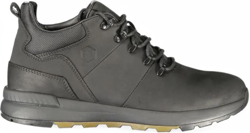 LUMBERJACK lace-up panelled sneakers Zwart