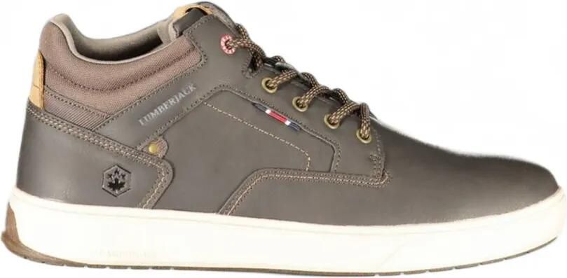 LUMBERJACK logo-patch lace-up sneakers Grijs