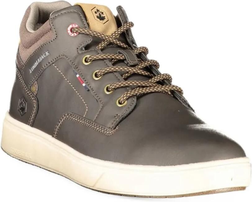 LUMBERJACK logo-patch lace-up sneakers Grijs - Foto 2