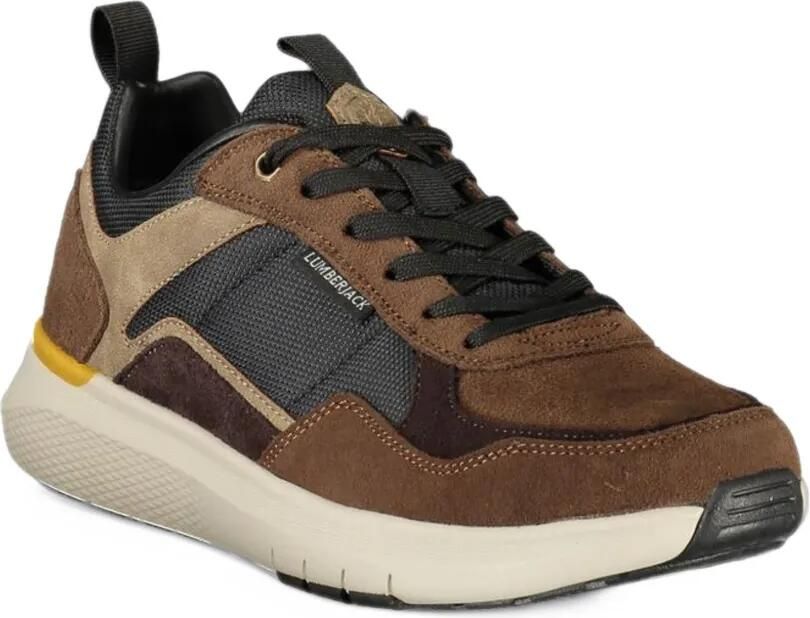 LUMBERJACK Neil panelled lace-up sneakers Bruin - Foto 3
