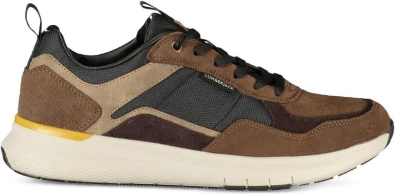 LUMBERJACK Neil sneakers met vlakken Bruin