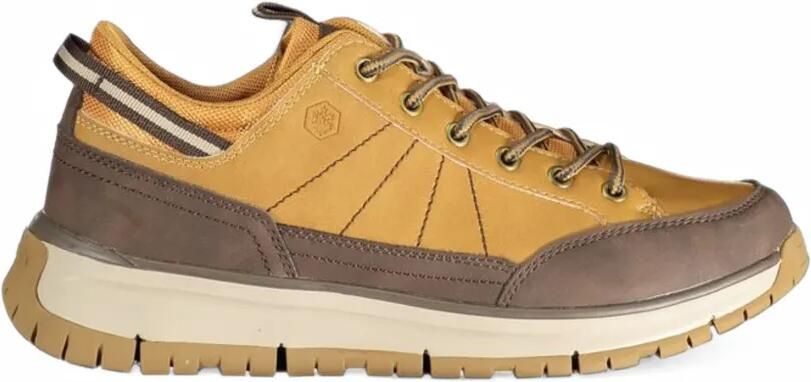 LUMBERJACK panelled lace-up sneakers Beige