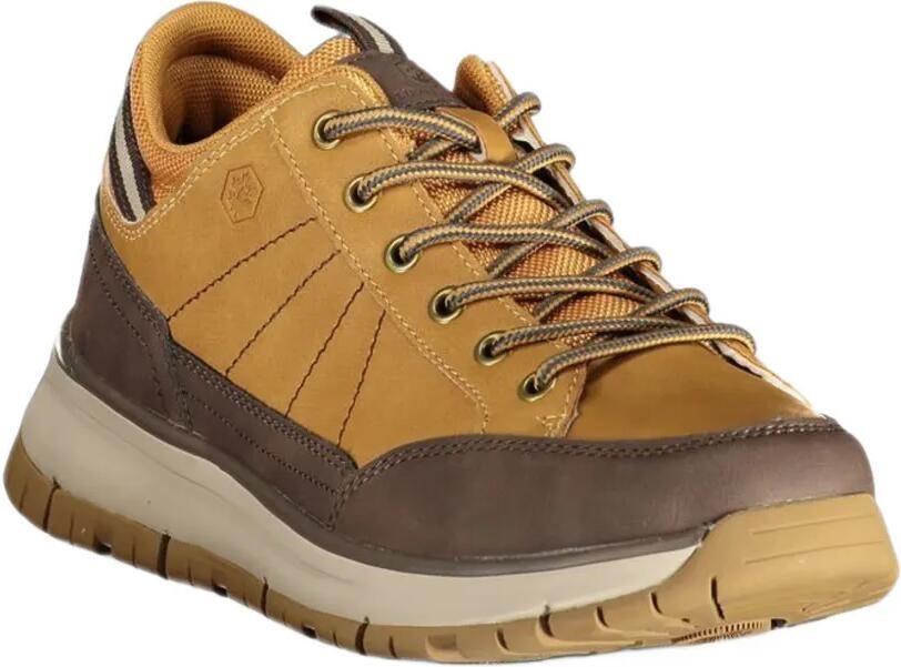 LUMBERJACK panelled lace-up sneakers Beige - Foto 3