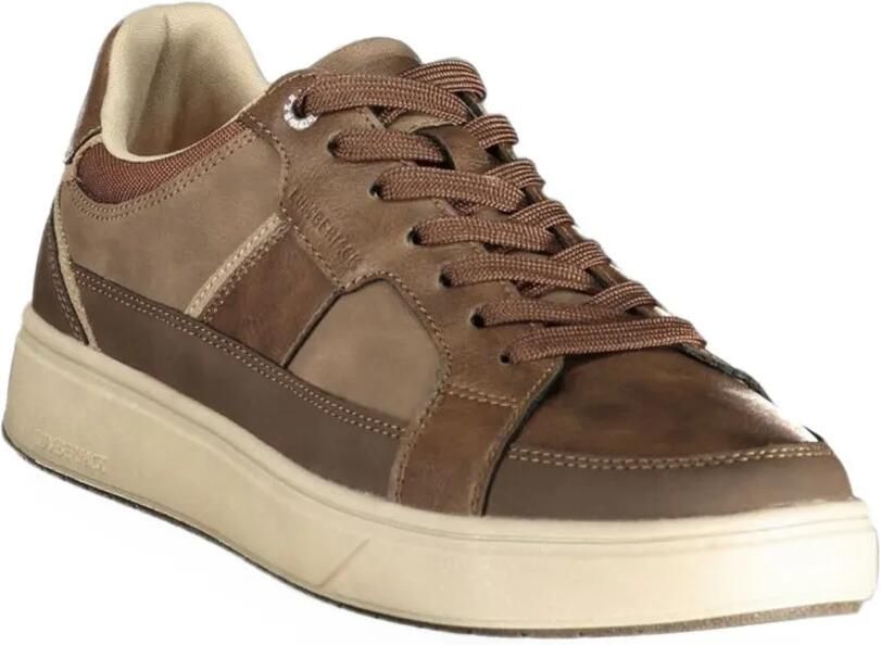 LUMBERJACK panelled lace-up sneakers Bruin - Foto 3