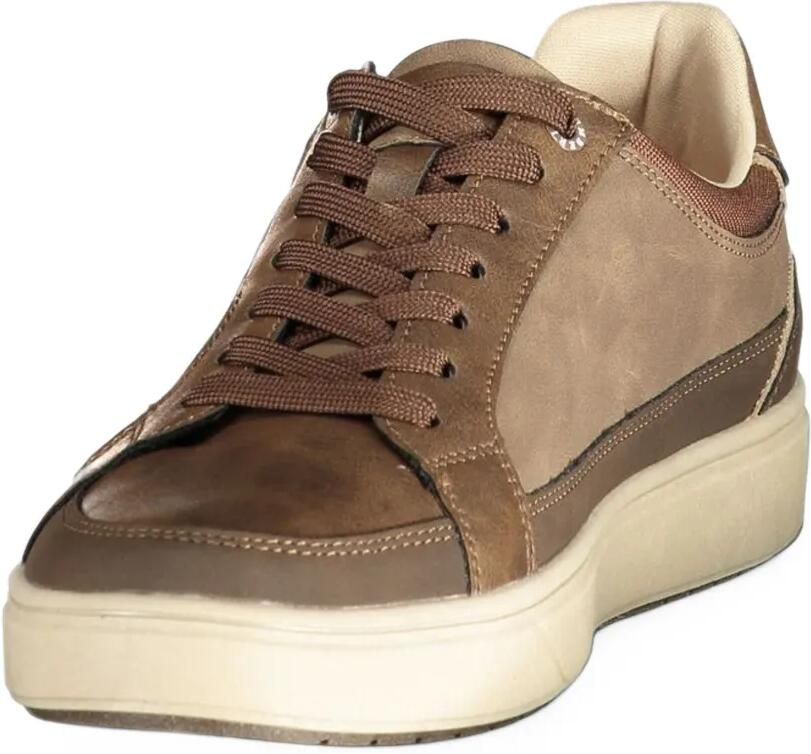 LUMBERJACK panelled lace-up sneakers Bruin - Foto 2