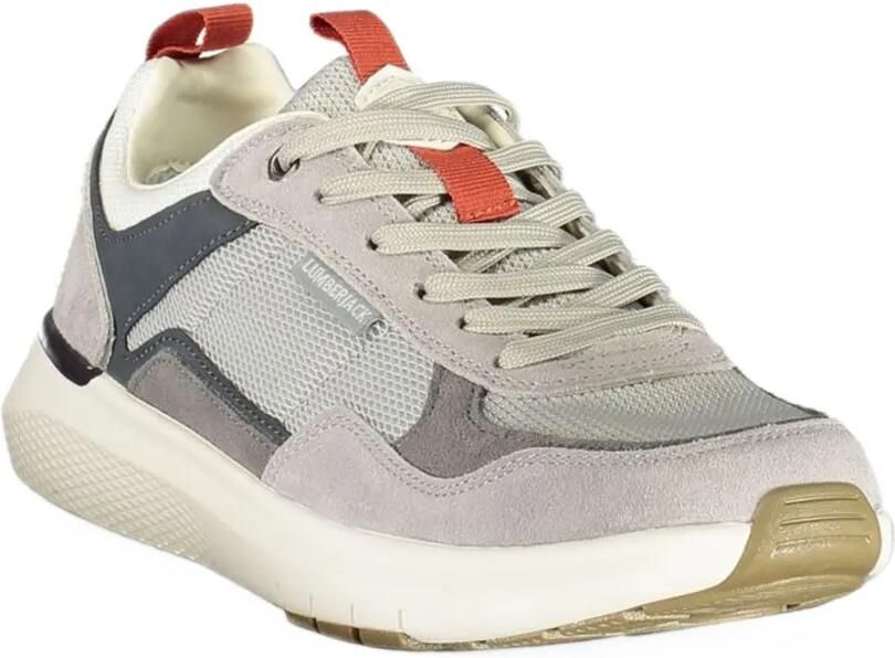 LUMBERJACK panelled mesh-detail sneakers Grijs - Foto 3