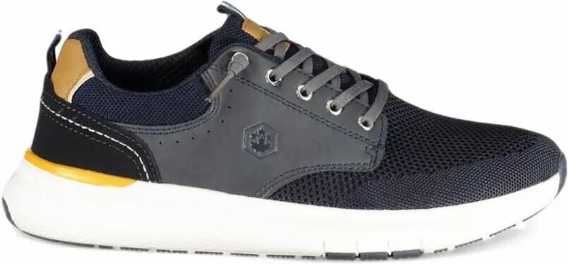 LUMBERJACK panelled mesh sneakers Blauw