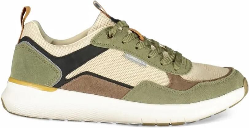 LUMBERJACK panelled mesh sneakers Groen