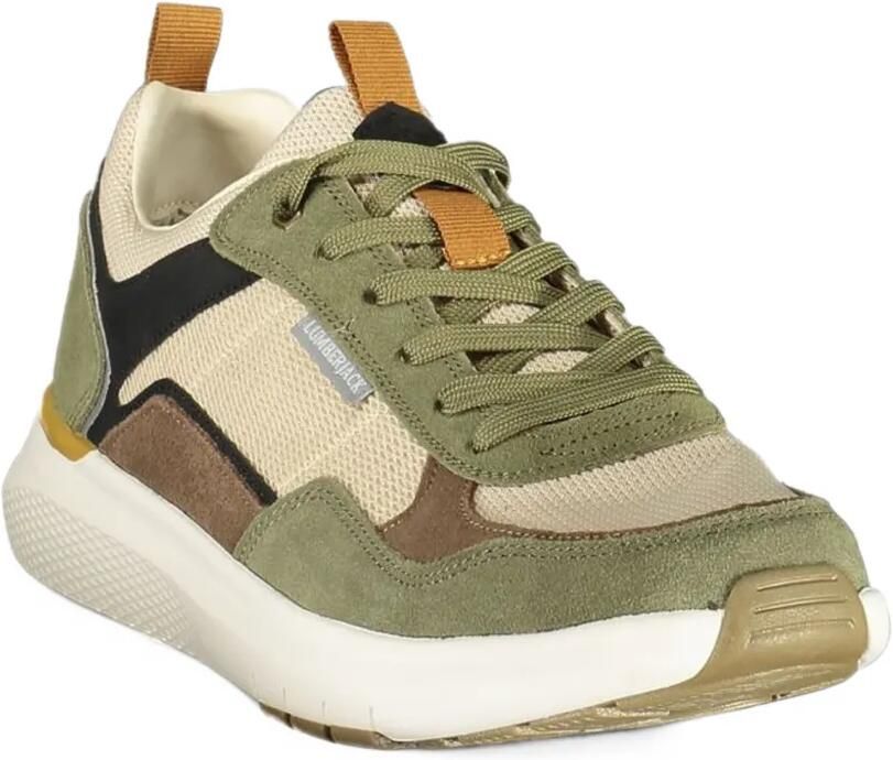 LUMBERJACK panelled mesh sneakers Groen - Foto 3