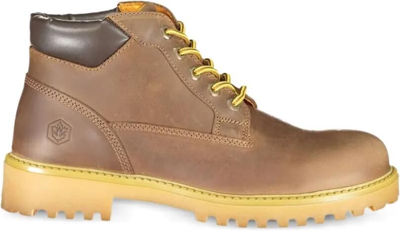 LUMBERJACK Veterlaarzen met logodetail Bruin