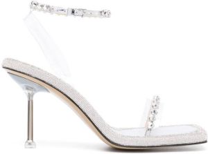 MACH & MACH Sandalen verfraaid met kristal Zilver