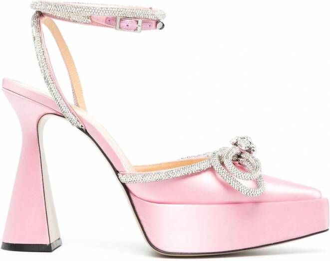MACH & MACH Pumps verfraaid met kristallen Roze