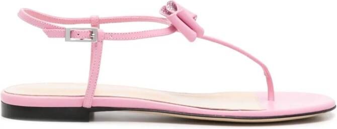 MACH & MACH bow-detail thong-strap sandals Roze
