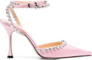MACH & MACH Pumps verfraaid met kristallen Roze