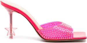 MACH & MACH Sandalen verfraaid met kristal Roze