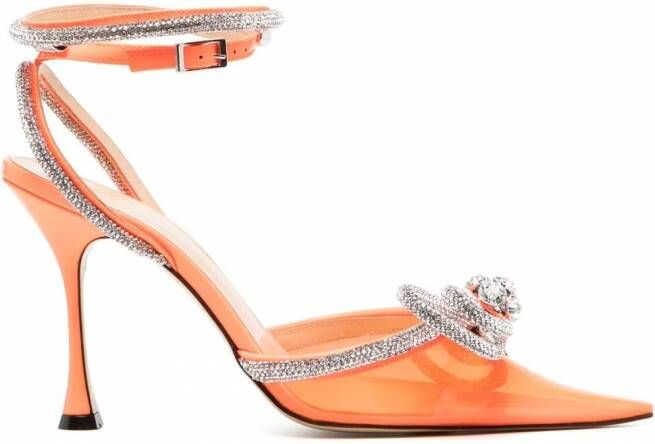 MACH & MACH Pumps met dubbele strik Oranje
