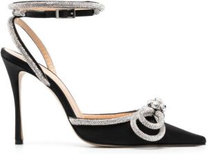 MACH & MACH Double Bow pumps verfraaid met kristallen Zwart