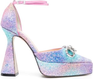 MACH & MACH Pumps met plateauzool Roze