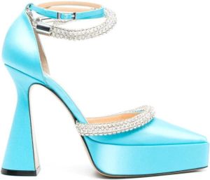 MACH & MACH Kimberly pumps verfraaid met kristallen Blauw