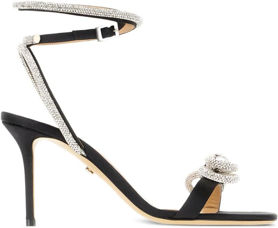 MACH & MACH 107 mm leren sandalen Zwart