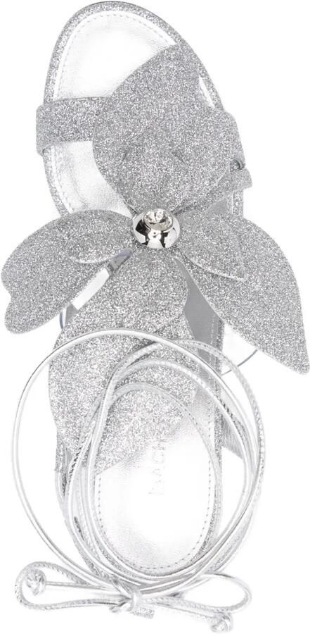 MACH & MACH 90 mm Orchid sandalen Wit