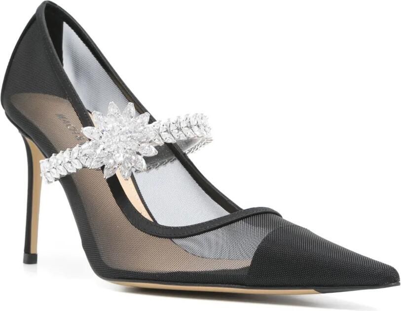 MACH & MACH 90mm mesh pumps Zwart - Foto 3