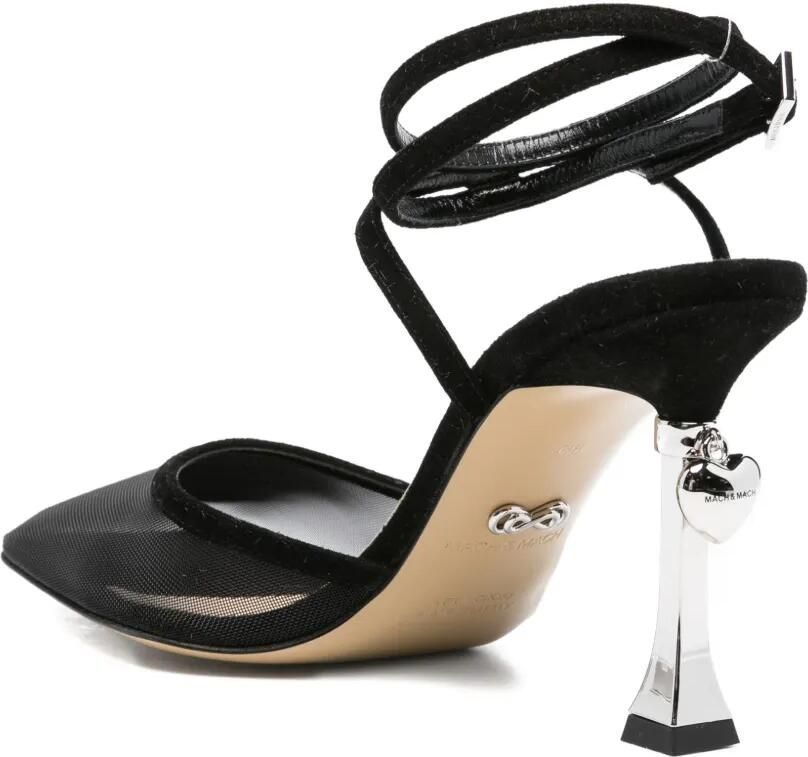 MACH & MACH 90mm mesh pumps Zwart - Foto 2