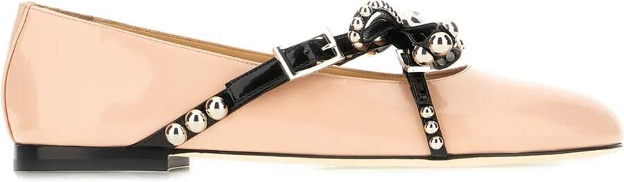 MACH & MACH Ballerina's met strikdetail Beige