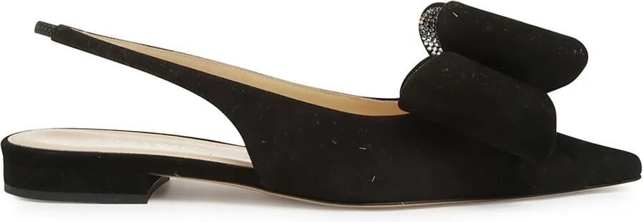 MACH & MACH Ballerina's met strikdetail Bruin