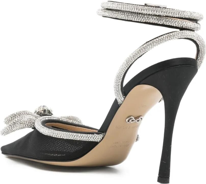 MACH & MACH Double Bow pumps met enkelbandje en hak Zwart - Foto 2
