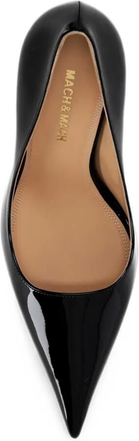 MACH & MACH Lakleren pumps met puntige neus Zwart