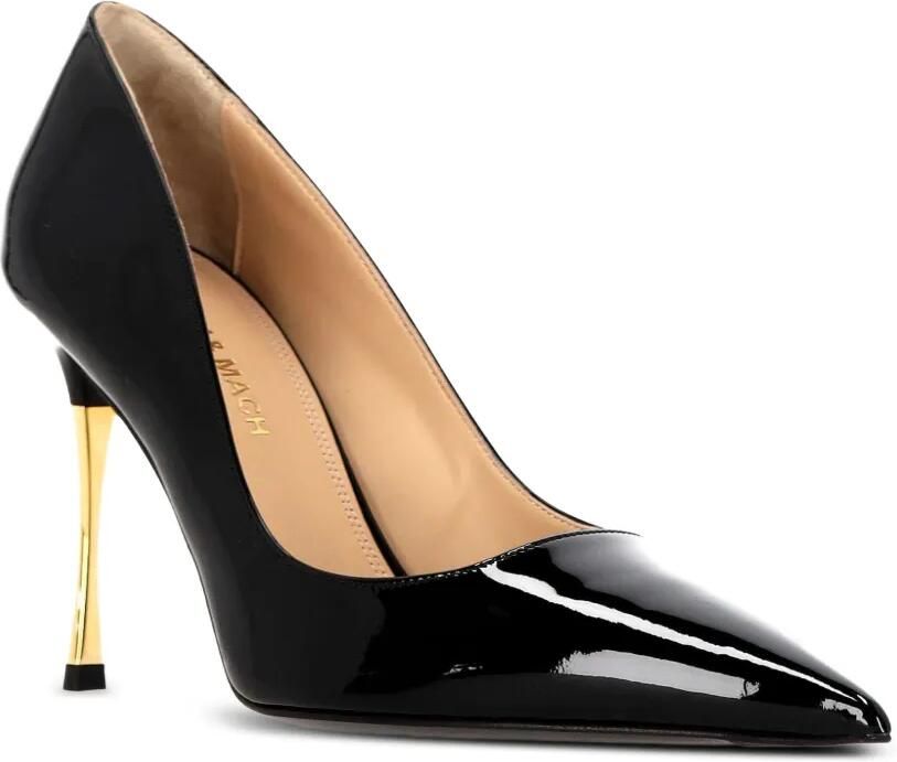 MACH & MACH Lakleren pumps met puntige neus Zwart - Foto 2