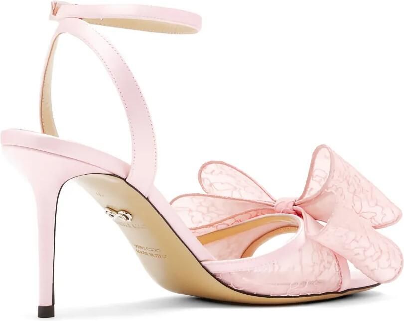 MACH & MACH Le Cadeau sandalen met strikdetail Roze - Foto 4