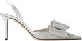 MACH & MACH Le Cadeau slingback pumps Zilver - Zilver