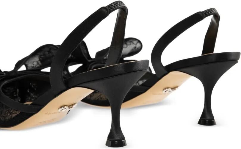 MACH & MACH Le Cadeau slingback pumps Zwart - Foto 4