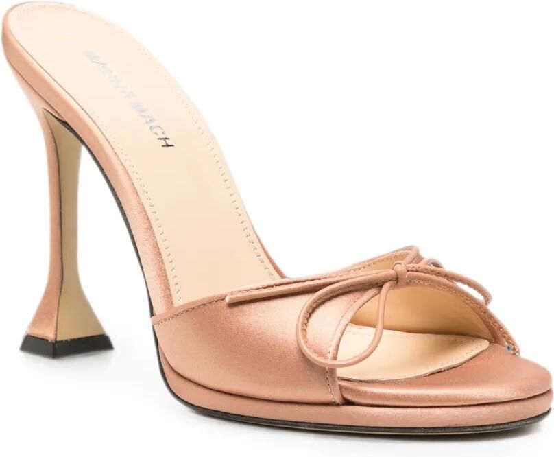 MACH & MACH Little Plateau sandalen met strikdetail en hak Bruin - Foto 2
