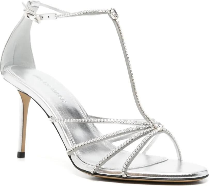 MACH & MACH Sandalen verfraaid met kristal Zilver