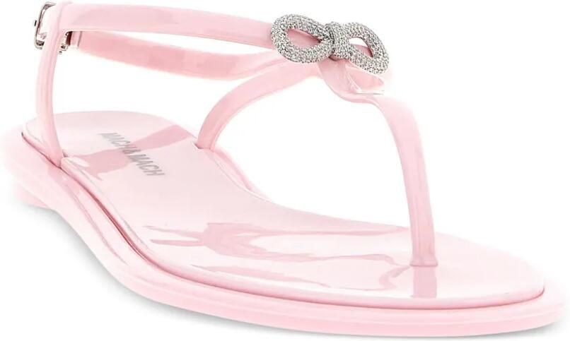 MACH & MACH Sandalen verfraaid met kristallen en dubbele strik Roze - Foto 2