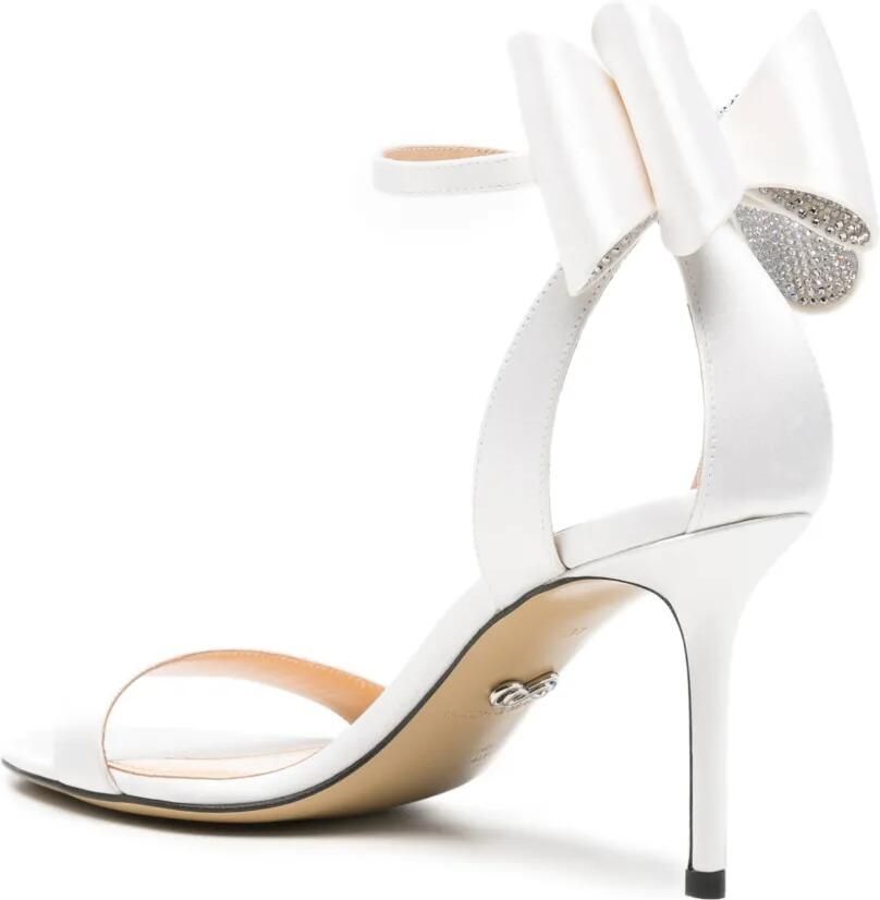 MACH & MACH Sandalen verfraaid met strik en kristallen Wit - Foto 3