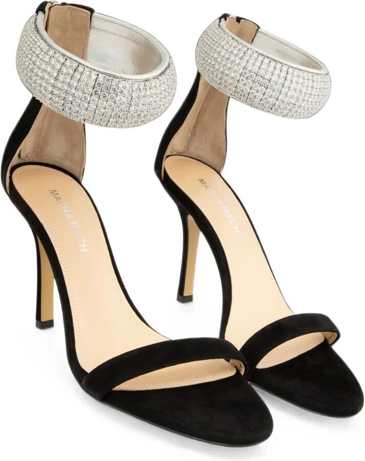 MACH & MACH She's A Lady sandalen verfraaid met kristallen Zwart - Foto 4