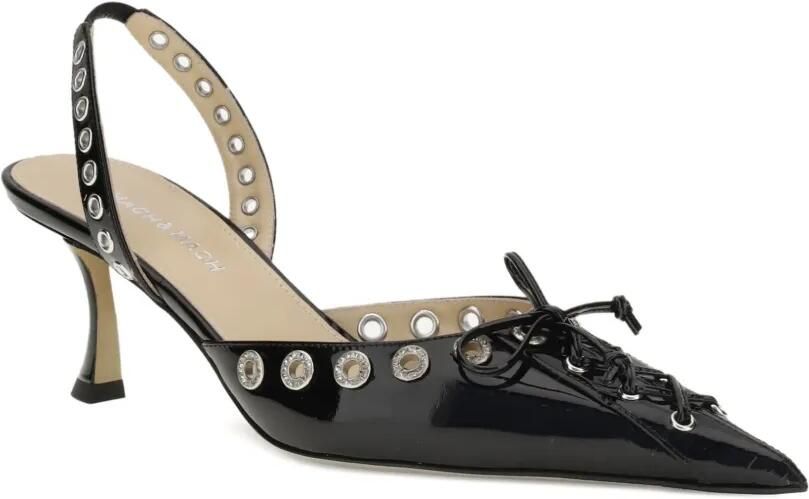 MACH & MACH Slingback pumps met kristallen Zwart - Foto 3