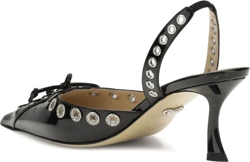 MACH & MACH Slingback pumps met kristallen Zwart - Foto 2