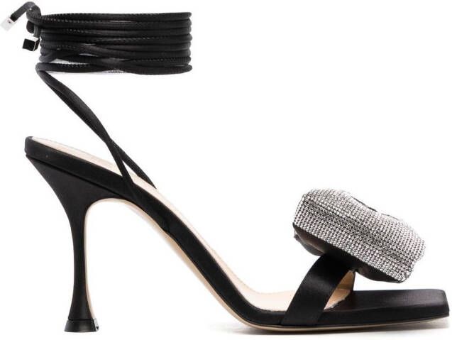 MACH & MACH Nicole sandalen met strik Zwart