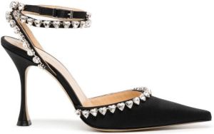 MACH & MACH Pumps verfraaid met kristal Zwart