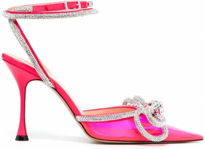 MACH & MACH Pumps verfraaid met kristallen Roze