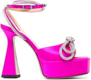 MACH & MACH Sandalen met plateauzool Roze